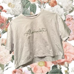 Alphalete cropped work out top SZ lg